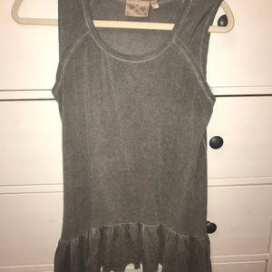 Loose peplum tank